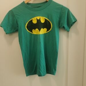 VINTAGE 1964 Green Batman Logo Tee